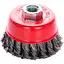 Корщітка APRO для болгарки УШМ дротяна щітка чашкова 75 мм x М14 830439 - мініатюра 1