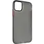 Чехол-накладка DK Silicone Matting Silk для Apple iPhone 11 Pro (black / red) - миниатюра 1