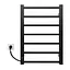 Электрический полотенцесушитель Kosser Лофт 700x500 EL тайм. черный ДЛФ01EL, Черный матовый, Левое - миниатюра 2