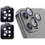 Захисне скло на камеру DK для Apple iPhone 12 Pro Lens Metal Ring Eagle Eye 015724 black 2 шт. - мініатюра 1
