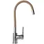 Смеситель для кухни Globus Lux LAZER GLLR-0203S-BG15 однорычажный поворотный с металлическим рычагом для удобства использования - миниатюра 3