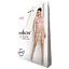 Бодистокинг-платье с глубоким воротом Passion BS093 white длинные рукава One size - миниатюра 4