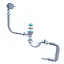 Сифон для ванни Santehplast SV-02 Ультра+ нержавіючий випуск 1 1/2" з переливом 30412 - мініатюра 2