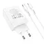 Сетевое зарядное устройство Hoco N33 USB/2 Type-C PD 35W белый + кабель Type-C to Lightning - миниатюра 4
