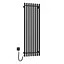 Электрический полотенцесушитель Navin Levante 450x1400 Sensor левый, черный муар 10-012033-4860, Черный матовый, Левое, Электронный - миниатюра 3