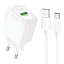 Сетевая зарядка Hoco CS52A QC3.0 18W + кабель Type-C White - миниатюра 1