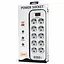 Мережевий фільтр-подовжувач Power Socket D-10, 10x220V-2500W, 4xUSB, 1xType-C PD - мініатюра 1