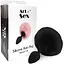 Силіконова анальна пробка М Art of Sex Silicone Bunny Tails Butt plug Black діаметр 3.5 см - мініатюра 3