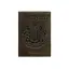 Кожаная обложка для паспорта с украинским гербом темно-коричневая - миниатюра 7