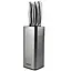 Універсальний набір 5 кухонних ножів з підставкою ножі з нержавіючої сталі для кухні Magio MG-1094 Сірий - мініатюра 1
