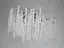 Сучасна кришталева люстра "Гліцинія" витягнутої форми на 12 ламп, хром - мініатюра 2