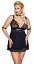 Комплект Cottelli Collection Bondage Babydoll XL черный - миниатюра 3