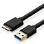 Кабель UGREEN US130 USB 3.0 A Male to Micro USB 3.0 Type B Male Cable 1m (Black) (UGR-10841) - мініатюра 1