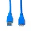 Кабель Prologix для зовнішніх жорстких дисків USB-A 3.0 для USB Micro-B 3 м, 5 Гбіт/с, синій (PR-USB-P-12-30-3m) - мініатюра 1