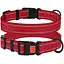 Нашийник для собак Barksi Active світловідбивний пластиковий фастекс 30-40х2 см червоний - мініатюра 3
