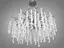 Унікальна підвісна кришталева люстра з алюмінію Гліцинія, 10 ламп - мініатюра 3