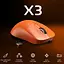 Мишка ігрова бездротова Attack Shark X3 X3 PixArt PAW3395 26000DPI Orange - мініатюра 4