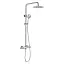 Душова система Cersanit Brasco S951-274 з термостатичним змішувачем Хром 30412 - мініатюра 1