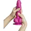 Реалистичный фаллоимитатор Strap-On-Me Sliding Skin Realistic Dildo Fuchsia - M - миниатюра 2