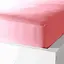 Полуторне простирадло рожеве бязь на гумці 140х200 см - мініатюра 1