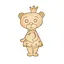 Заготовка брошки для розфарбовування "Ведмедик-1" FDZB-033 - мініатюра 1