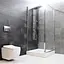 Душевая кабина Dusel A-516 100x100x190 шиншилла, Универсальная, матовый, хром, 100x100 - миниатюра 7