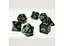 Набір кубиків Opaque 7 Dice Set - Black (w-green) , 7 шт. (g7dopaq01) - мініатюра 4