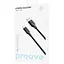 Кабель Proove Striped Silicone USB-A to USB-C 1m Black (CCSS60001201) [133329] - миниатюра 2