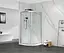 Душевая кабина без поддона Mixxus Premium Diverse SC01-90x90x195-TR хром прозрачное стекло 5 мм MI6859, Универсальная, прозрачная, хром - миниатюра 2