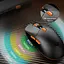Беспроводная мышь MEETION GW38 2.4G+Bluetooth с магнитной зарядкой черная - миниатюра 17