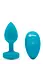 Анальна пробка B-Vibe Vibrating Jewel Plug S/M 9.8 см (бірюзовий) - мініатюра 1