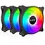 Вентилятор 120 мм PcCooler FX-120 ARGB черный 3 шт. 120х120х25 мм 1000-2000 об/мин 18-33.2 дБ 4-pin (PWM)/3-pin (ARGB) - миниатюра 1