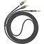Кабель Hoco UPA10 double lotus rca audio cable 3.5 мм Сірий - мініатюра 1