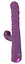 Вібратор-кролик Javida 3 Function Thrusting Thum 23.7 см фіолетовий - мініатюра 4