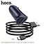 Адаптер автомобильный HOCO Type-C cable Farsighted Z39 18W черный набор - миниатюра 3