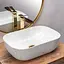 Умивальник Rea Belinda calala marmur накладний REA-U6599, Білий - мініатюра 2