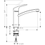 Смеситель для кухни Hansgrohe Focus E2 31806800 Хром матовый - миниатюра 2