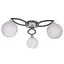 Люстра стельова Brille в спальню E27 60W BK (LK-605C/3) - мініатюра 5