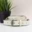 Ремінь жіночий шкіряний у два обороти SF-2501 молочний (180-230 см) - мініатюра 2