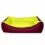 Лежак для собак Milord DONDURMA S 50x38x19 см (бордо/лимон) - мініатюра 1