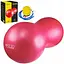 М'яч для фітнесу (арахіс) 4FIZJO Air Ball Peanut 45 x 90 см Anti-Burst Red (P-5907739318558) - мініатюра 1